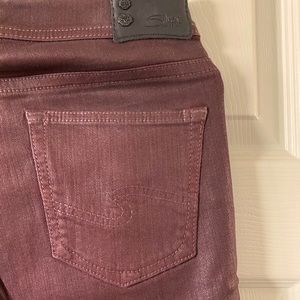 Burgundy sheen Silver Jeans
